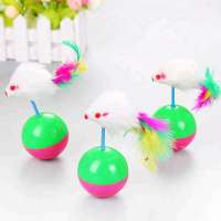 plush  pet toy  balls  for cat toy mouse interactive cat toy tumbler