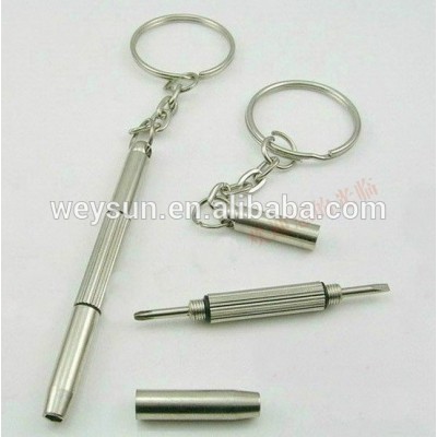 multi-functional screwdriver keychain,mobile, glasses and watch repair tool glasses screwdriver mini screwdriver